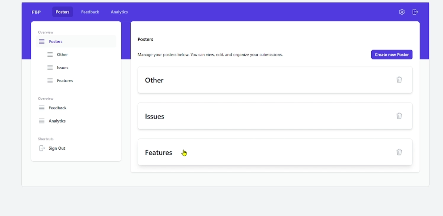 Structure feedback