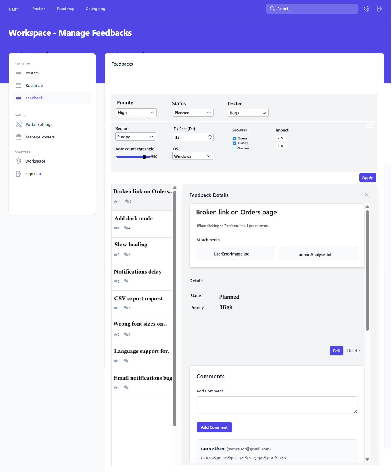 Product screenshot