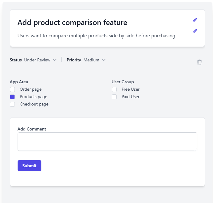 Product screenshot